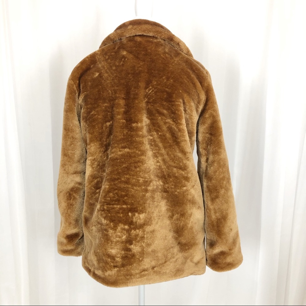 Wild Fable Women’s Faux Fur Button Front Pea Coat - Picture 5 of 8